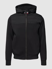 Sweatjacke mit Label-Applikationen Modell 'MIX MEDIA' von Tommy Hilfiger Grau / Schwarz - 27