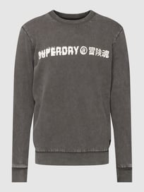 Sweatshirt im Used-Look Modell 'Vintage Corporation' von Superdry Grau / Schwarz - 14
