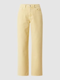 Jeans aus Baumwolle im Straight Fit von Jake*s Casual Gelb - 42