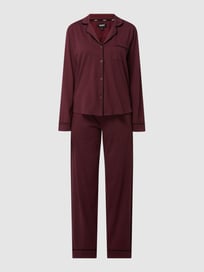 Pyjama aus Baumwoll-Viskose-Mix  von DKNY Rot - 5