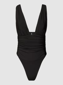 Badpak met diepe V-hals van Guess Grijs / zwart - 28