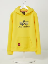 Hoodie mit Logo von Alpha Industries Gelb - 32