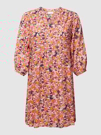 PLUS SIZE knielange tuniekjurk van viscose, model 'Merla' van Fransa Plus Roze - 42