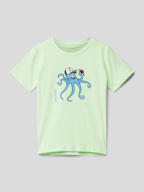 T-Shirt mit Motiv-Print von Tom Tailor Grün - 44