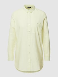 Lange blouse met kentkraag van Montego Groen - 13