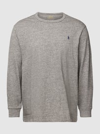 PLUS SIZE Sweatshirt mit Label-Stitching von Polo Ralph Lauren Big & Tall Grau / Schwarz - 47