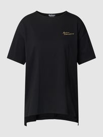 Oversized T-shirt met labelstitching, model 'Roland' van Barbour International™ Grijs / zwart - 14