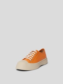 Plateau-Sneaker aus Leder von Marni Orange - 12