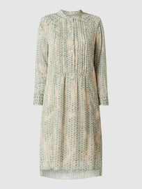 Jurk met gestructureerd motief, model 'Olive'  van Lieblingsstück Groen - 10
