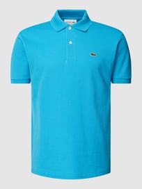 Poloshirt aus Baumwolle mit Label-Patch von Lacoste Blau / Türkis - 41