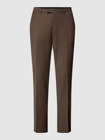 Hose mit Bügelfalten Modell 'Piet' von Drykorn Braun - 20
