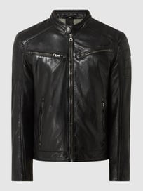 Lederjacke aus Lammleder Modell 'Derry' von Gipsy Grau / Schwarz - 27