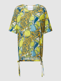 Blouse met ritssluitingen opzij, model 'PHILIPPA' van Delicate Love Geel - 20