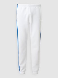 Tapered fit sweatbroek met logopatch van Lacoste Wit - 35