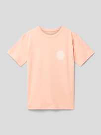 T-shirt met ronde hals, model 'Wetsuit Icon' van Rip Curl Oranje - 14