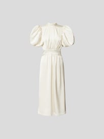 Cocktailkleid mit Puffärmeln von ROTATE BIRGER CHRISTENSEN Weiß - 2