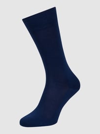 Sokken met elastische ribboordjes, model 'Family SO' van Falke Blauw / turquoise - 31