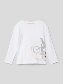 Shirt met lange mouwen en motiefprint van Staccato Wit - 23