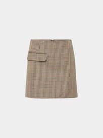 Rock mit Hahnentritt-Muster von VETEMENTS Braun - 36