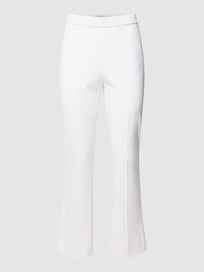 Flared cut comfortbroek met siernaden, model 'MACY' van Raffaello Rossi Wit - 46