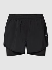 Korte broek met labelprint van PUMA PERFORMANCE Grijs / zwart - 19