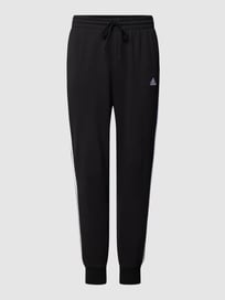 PLUS SIZE Sweatpants mit Logo-Stitching von Adidas Sportswear Plus Grau / Schwarz - 34