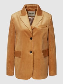 Blazer van corduroy, model 'Ivory Soft Cord Blazer' van MOS MOSH Bruin - 24