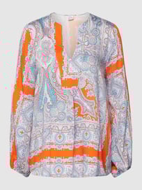 Blouseshirt met paisleymotief van Emily Van den Bergh Oranje - 27