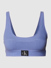 Bikini-Oberteil mit Streifenmuster von Calvin Klein Underwear Blau / Türkis - 15