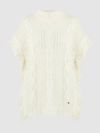 Poncho mit Alpaka-Anteil  von Esprit Weiß - 23