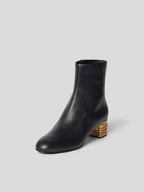 Ankle Boots mit Blockabsatz von Giuseppe Zanotti Grau / Schwarz - 9