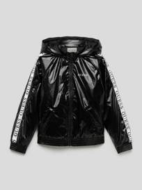 Jacke in schimmerndem Design mit Raglanärmeln von Guess Grau / Schwarz - 17