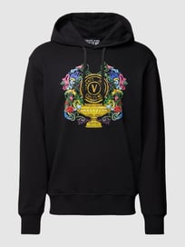 Hoodie mit Label-Print von Versace Jeans Couture Grau / Schwarz - 18