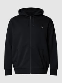 PLUS SIZE Sweatjacke mit Label-Stitching von Polo Ralph Lauren Big & Tall Grau / Schwarz - 13