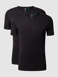 Slim fit T-shirt van biologisch katoen  van G-Star Raw Grijs / zwart - 10