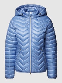 Gewatteerd jack met capuchon en ritszakken van Betty Barclay Blauw / turquoise - 23