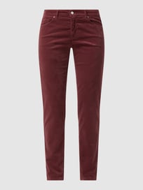Fluwelen broek met stretch, model 'Vic' van Raffaello Rossi Rood - 17