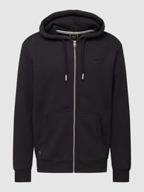 Sweatjacke mit Logo-Stitching Modell 'VINTAGE LOGO' von Superdry Grau / Schwarz - 9
