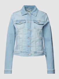 Jeansjack met labeldetails van Esprit Blauw / turquoise - 13