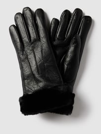 Handschoenen in leerlook, model 'GUANTO' van Liu Jo White Grijs / zwart - 10