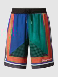 Shorts mit Logo von SERGIO TACCHINI Grau / Schwarz - 37