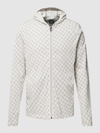 Sweatjacke mit Allover-Muster von JOOP! Collection Weiß - 11