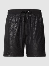 Badehose mit Eingrifftaschen von Karl Lagerfeld Beachwear Grau / Schwarz - 34