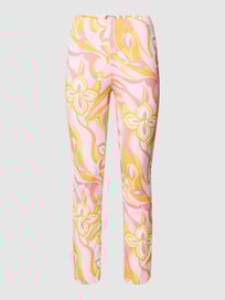 Leggings mit Allover-Muster Modell 'SABRINA' von SEDUCTIVE Rosa - 42