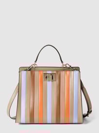Handtasche mit Streifen-Strukturmuster von Furla Braun - 28