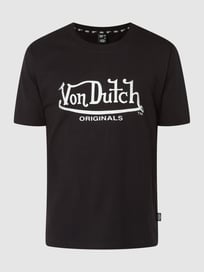 T-Shirt aus Bio-Baumwolle Modell 'Lennon' von Von Dutch Grau / Schwarz - 39
