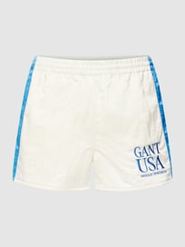 Sweatshorts mit Kontraststreifen von Gant Weiß - 28