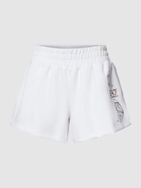 Sweatshorts mit Label-Print von EA7 Emporio Armani Weiß - 8