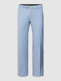 Slim fit pantalon met persplooien van Cinque Blauw / turquoise - 16