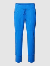 Stoffen broek met elastische band, model 'CANDY' van Raffaello Rossi Blauw / turquoise - 22
